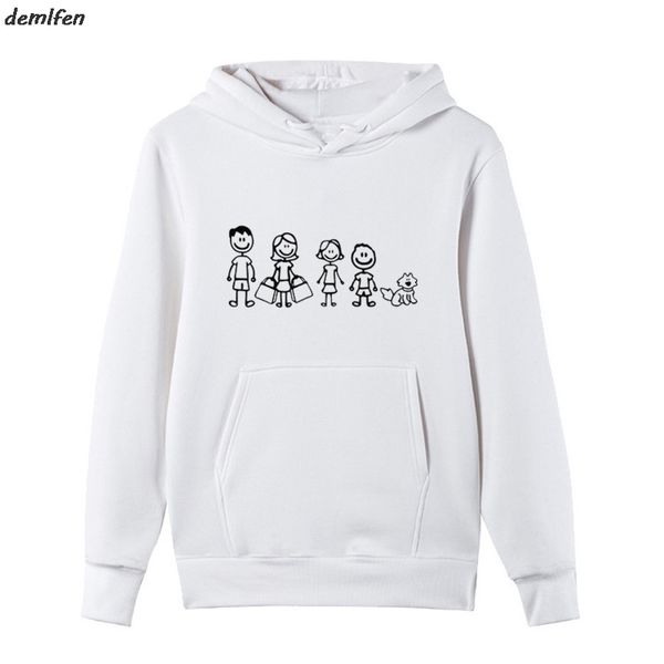 

fashion we are family печати толстовка мужская толстовка новинка весна осень стиль руно мужская толстовка классная куртка, Black