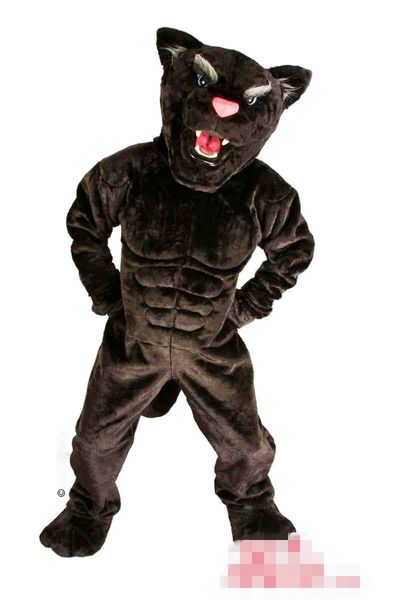 

custom newly designed black panther mascot costume size ing, Red;yellow