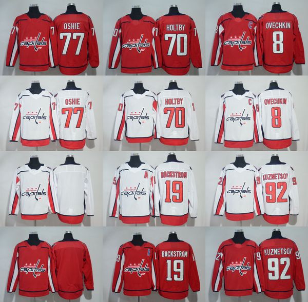 

8 Alex Ovechkin Jersey 2017-2018 Season Washington Capitals 19 Nicklas Backstrom 77 T.J. Oshie 92 Evgeny Kuznetsov 70 Braden Holtby Jerseys