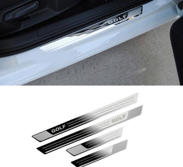 

car for vw volkswagen golf 7 mk7 2012-2017 car-styling stainless steel door sill scuff plate car accessories stickers