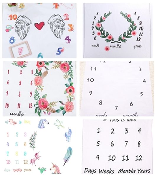 Props Soft Infant Kid Swaddle Wrap Bathing Towels Flowers Printed Baby Blankets