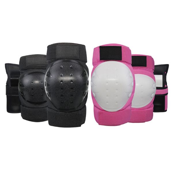 

protective gear set knee pads elbow pads wrist protector protection for scooter cycling roller skating knee support 6pcs/set, Black;gray