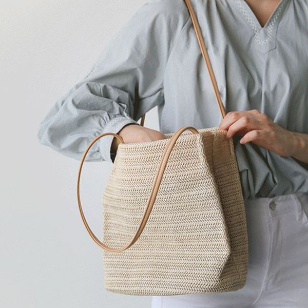 

2018 sfg house large straw bags women summer rattan bag handmade women beach cross body bag bohemia outdoor handbag casual totes ladies bags