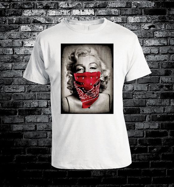 

thug marilyn cool t shirt men women unisex, White;black