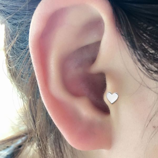 Achat Piercing Cartilage Helix Coeur Serti Style Cbr