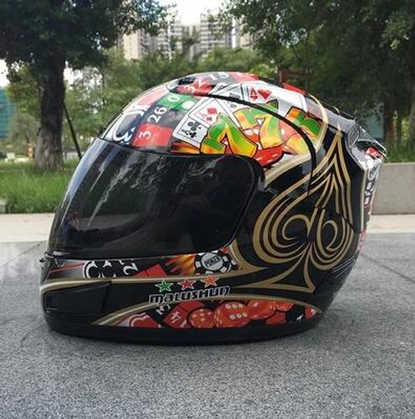 

motorcycle helmet helmet four seasons men and women racing helmets off-road full-cover locomotive personality race qq