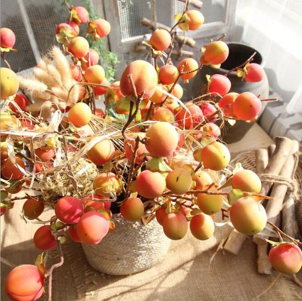 2019 Peach Fruit Branches High Quality Simulation Dry Branches