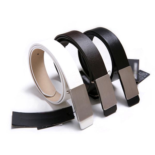 

belts for men smooth buckle synthetic leather male belt fashionable men belt for jeans 8c1236, Black;brown