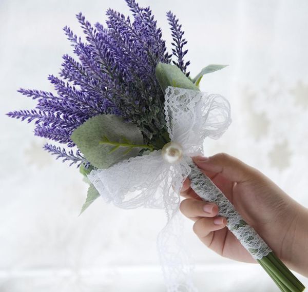 

eternal angel lavender simulation flower wedding wedding supplies wedding brides bridesmaids holding flowers