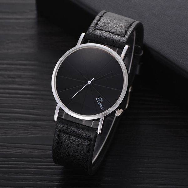 

reloj hombre 2018 watch men lvpai fashion leather belt luxury sport quartz wristwatch clock business relogio masculino, Slivery;brown