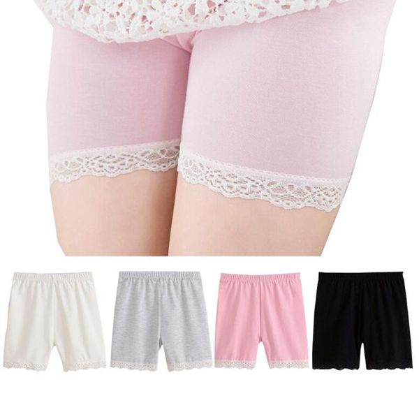 

summer fashion girls cotton short leggings lace short leggings for girls lace safety pants shorts baby girl short tights high quality, Blue