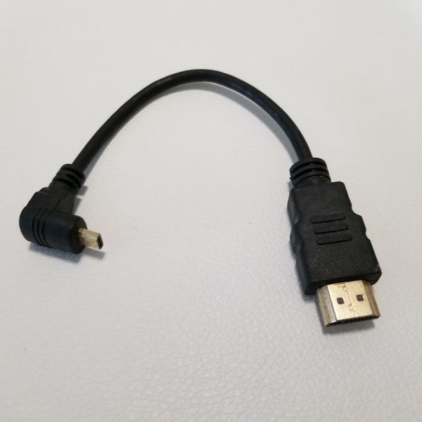 

90 degree up elbow hdmi a to mini hdmi hd data transfer extension cable gole-plated adapter for slr camera tablet pc tv 20cm