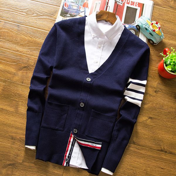 

человек V шеи свитер повседневная мальчик мода трикотаж перемычка кардиганы удоб