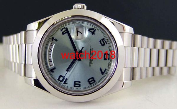 

Luxury Watch Top Quality Stainless Steel Bracelet Pl@tinum Gl@cier Blue Arabic 218206 - WATCH CHEST 41mm Automatic MAN WATCH Wristwatch
