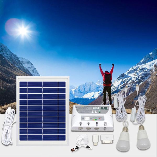 2019 Multi Function Solar Lighting System Portable Light Kit Home Outdoors Camping Tent Emergency Charging Mobile Phone From Stylenew 7622