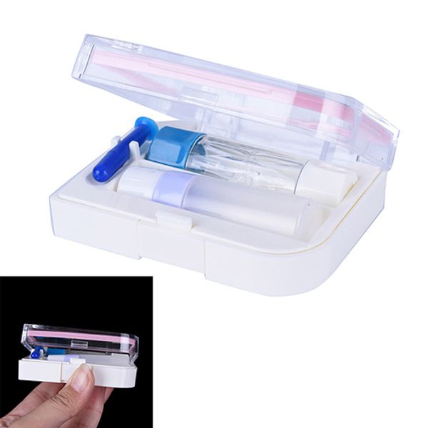 

1pc new portable carry acrylic contact lens bottle for rgp travel contact lenses accessories