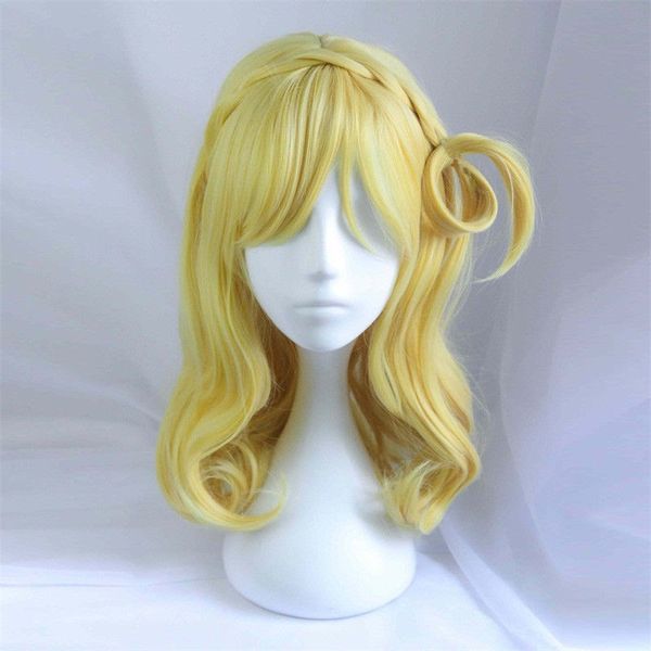 50CM Anime LoveLive! Sonnenschein!! Aqours Ohara Mari Blondes Haar Cosplay Perücke Pony