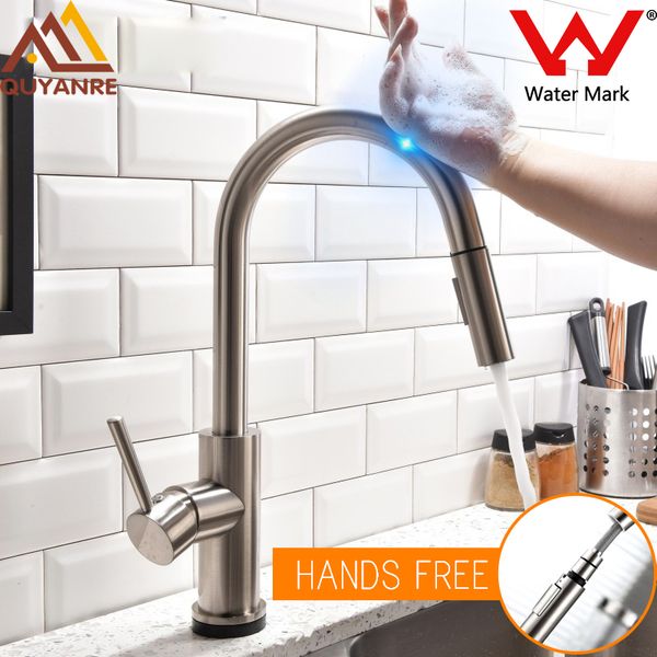 2020 Wholesale Lead Free Stainless Steel Pull Out Sensor Kitchen