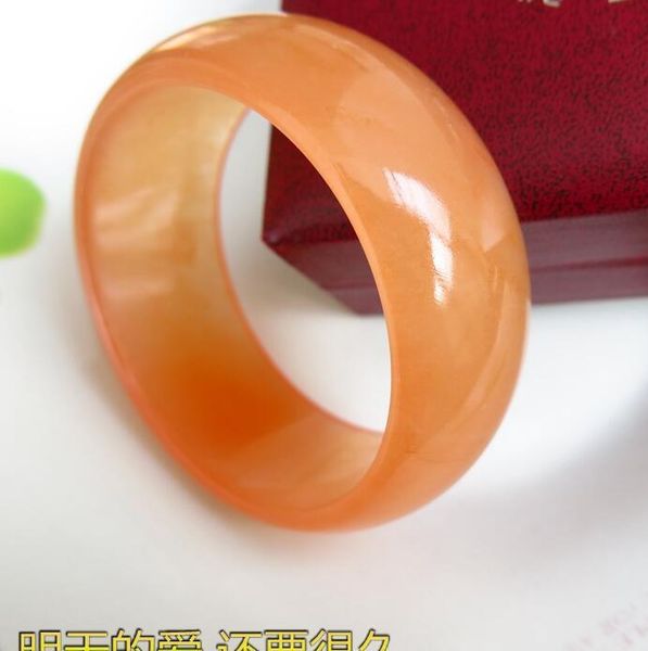 

china's unique fashion beautiful naturalnes orange, stone bangle bracelet 56~62mm, Golden;silver