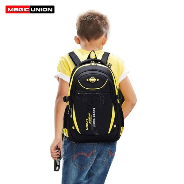 

magic union school bags for boys girls children backpacks primary students backpack waterproof school bag book bag y18110107