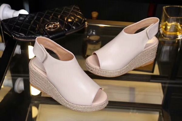 

2018 brand new fa hion women cel platform hoe cowhide leather lady andal ize 35 40 drop hipping
