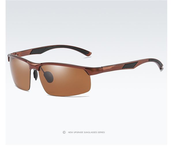

outdoors sports al-mg alloy polarized sunglasses riding driving uv400 tac lens hd anti reflection glasses