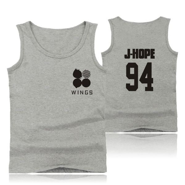 

kpop bts летний фитнес бодибилдинг жилет для пары мужчин bangtan boys wings album дышащий майка мужская одежда 4xl рубашка, White;black