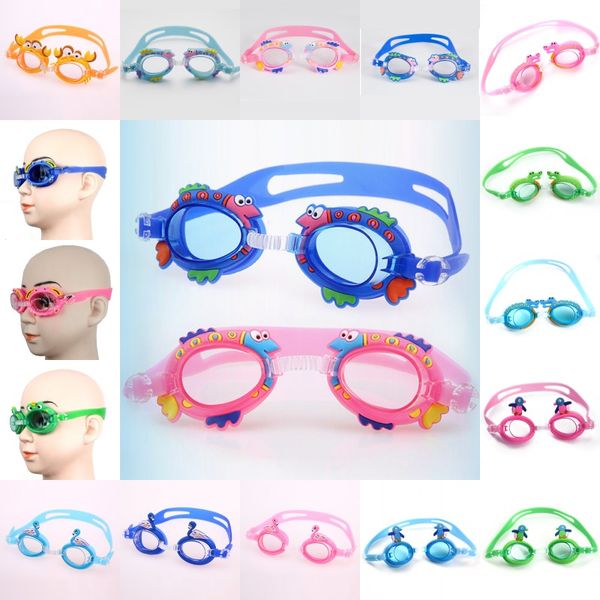 Lovely Kids Summer Water Sports Bambini Cartoon Swim Eyewear Impermeabile e antiappannamento Protezione UV Occhialini da nuoto Immersioni