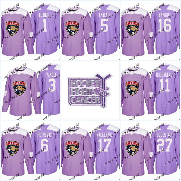 

5 Aaron Ekblad Purple Fights Cancer Practice Florida Panthers 1 Roberto Luongo 16 Aleksander Barkov 68 Jaromir Jagr Hockey Jerseys