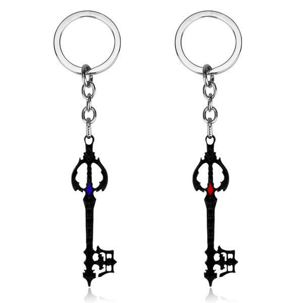 

dongsheng games kingdom hearts keychain keyblade key sora riku kair roxas logo silver color keyring key chain chaveiro -50