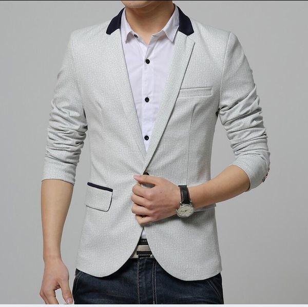 

m-3xl men suits and blazers 2016 new brand mens blazer slim fit jacket casual slim fit men man suit blazer, White;black