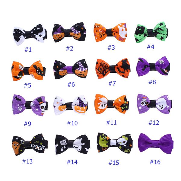 Halloween nuove ragazze forcine Barrettes fiocco con clip per bambini accessori per capelli divertenti per capelli principessa Fiocco fermagli per capelli