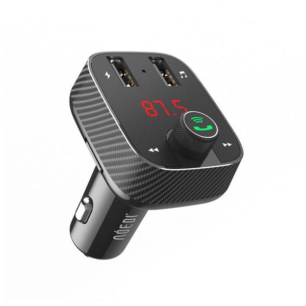 

handsdual usb wireless car kit bluetooth fm radio transmitter car tf card u disk music player voltage display fast charger