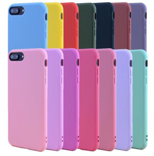 

candy color tpu rubber silicone case for iphone 7 7plus matte frosted soft cover protection case for iphone 8 6 6s plus