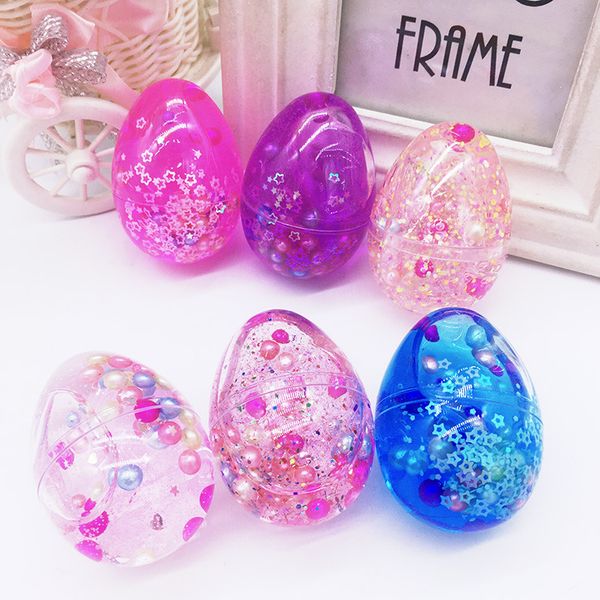 

crystal slime egg artchaser colorful soft slime stress relief toy scented sludge toy suitable for kids students party favors pack of 12