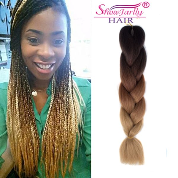 Ombre Synthetic Hair Braids Ultra Braiding Hair Synthetic Super