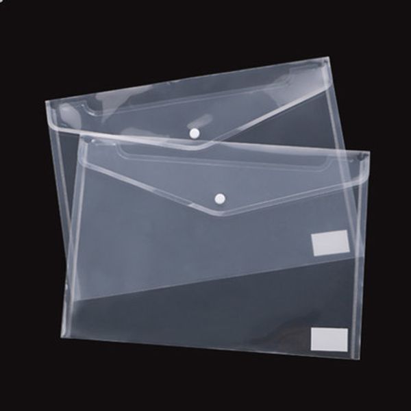 

60pcs transparent plastic a5 folders file bag document hold bags folders filing paper storage office school supplies