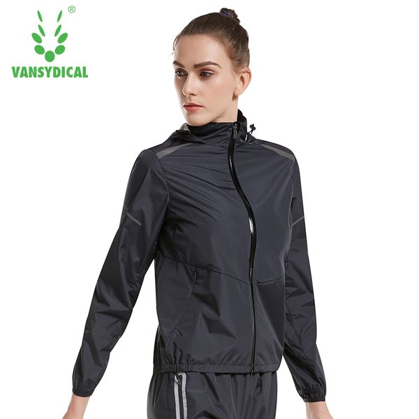 

sweat clothes women's zipper sports running jackets hooded fitness yoga lose weight slimming sweating sportswear, Black;red