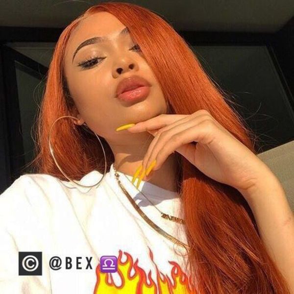 

straight #33 color 3 bundles with 4x4 middle part lace frontal closure malaysian human hair weaves hair color for black skin extensions, Black;brown