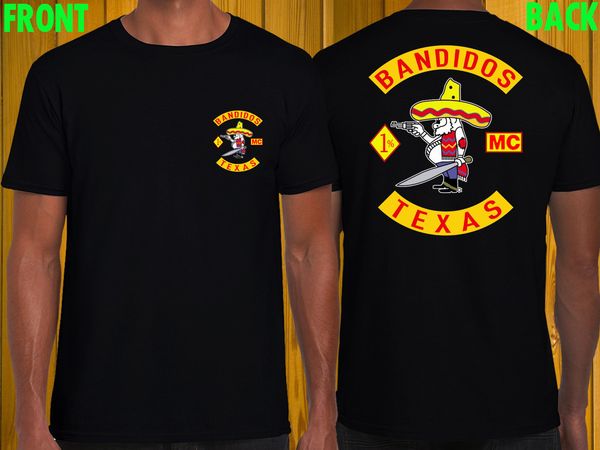 

Bandidos Texas Motorcycle Club Футболка черная "Bandidos MC Men's Tee # 1" M-3XL ool Повседневная гордость футб