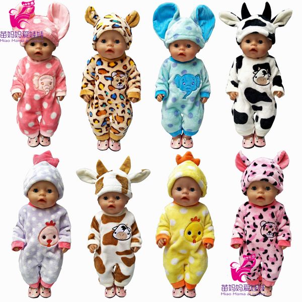 

43cm zapf doll clothes animal set for 18 inch american girl dolls cute doll clothes accessory