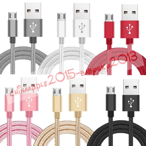

тканевый кабель высокое качество ткани плетеный сплав micro 5pin usb data charger кабели кабель для samsung s6 s7 edge android phone 1m 2m 3