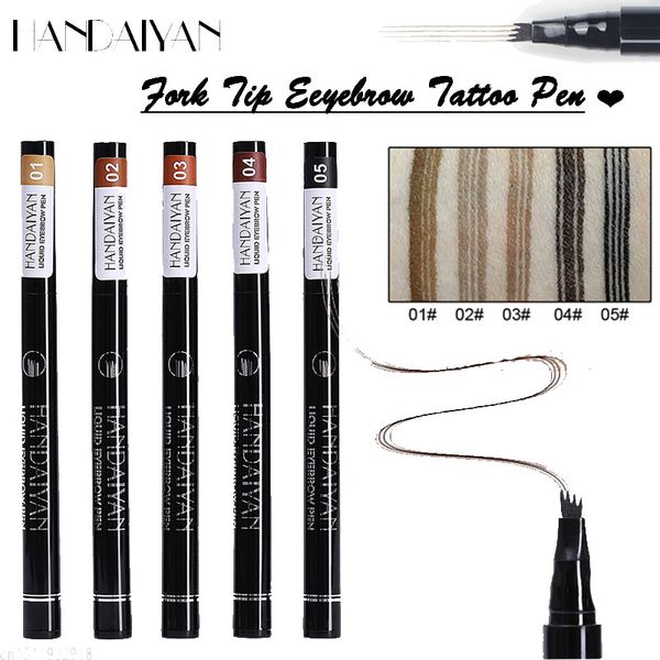 

handaiyan fine sketch liquid eyebrow pencil waterproof microblading eyebrow tint tattoo ink pen henna pencil korean