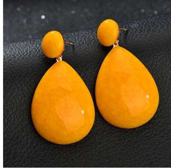 

terreau kathy fashion bohemian color resin water earrings for women 2018 statement earrings accessories wholesale, Golden