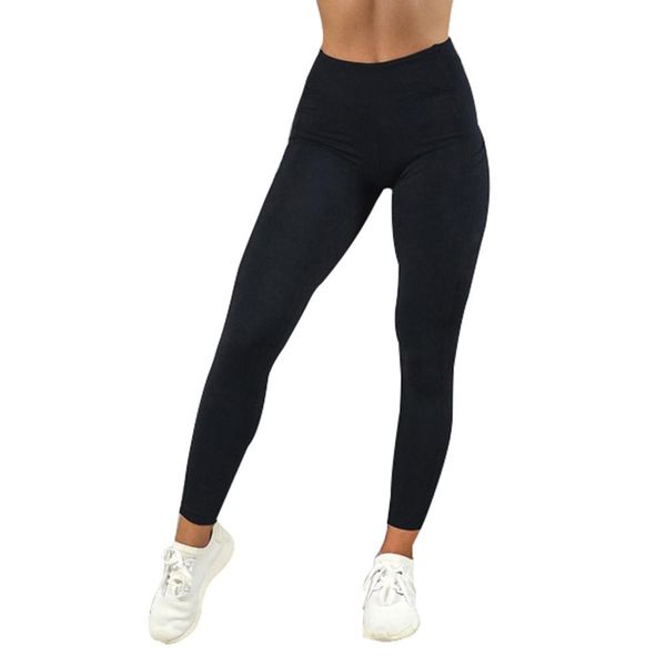 

women fashion elastic fitness yoga pants lady running stretch leggings pants with pocket, White;red