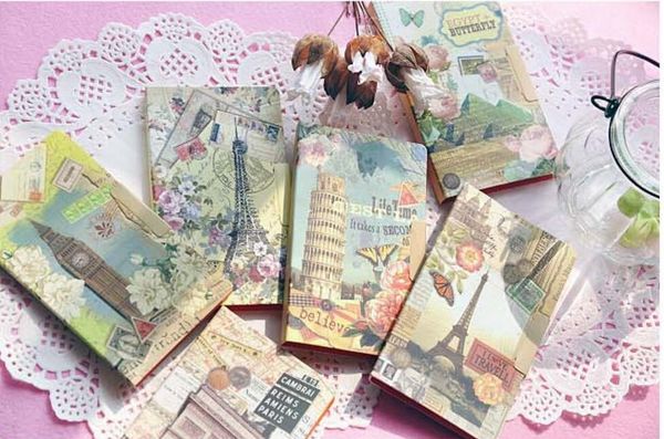 

retro architecture stickers diary planner journal traveler notebook diary paper scrapbooking office supplies
