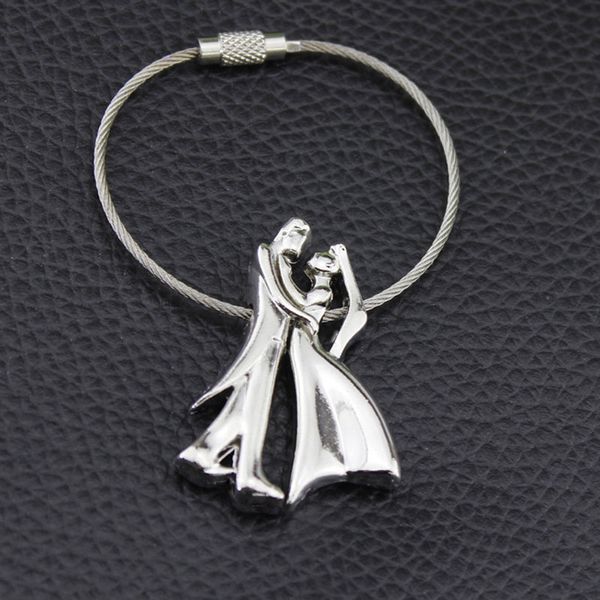 

200pcs couple keychain bride and groom key chain souvenir lovers key ring valentine's day wedding gift za6788
