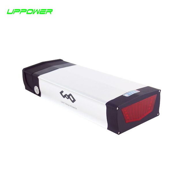 US AU UE Nenhum imposto 1000W E-bike traseira portador Battery usar NCR18650PF celular 48V 26.1AH eBike Li-ion Battery com caixa de alumínio Magro