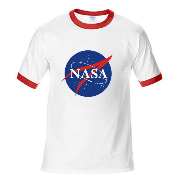 

Мода дизайнер рубашка топы качество Nasa мужская футболка лето повседневная стиль