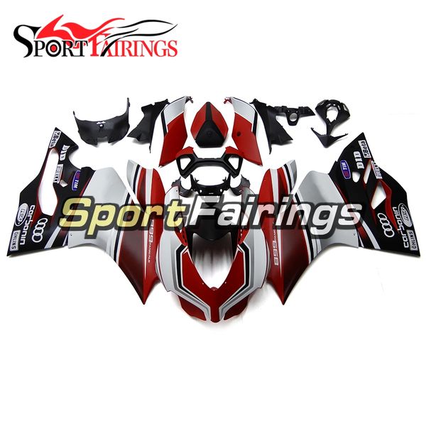 

Grey red black full fairing for ducati 899 1199 2012 2013 12 13 pla tic ab fairing motorcycle fairing kit cover hull